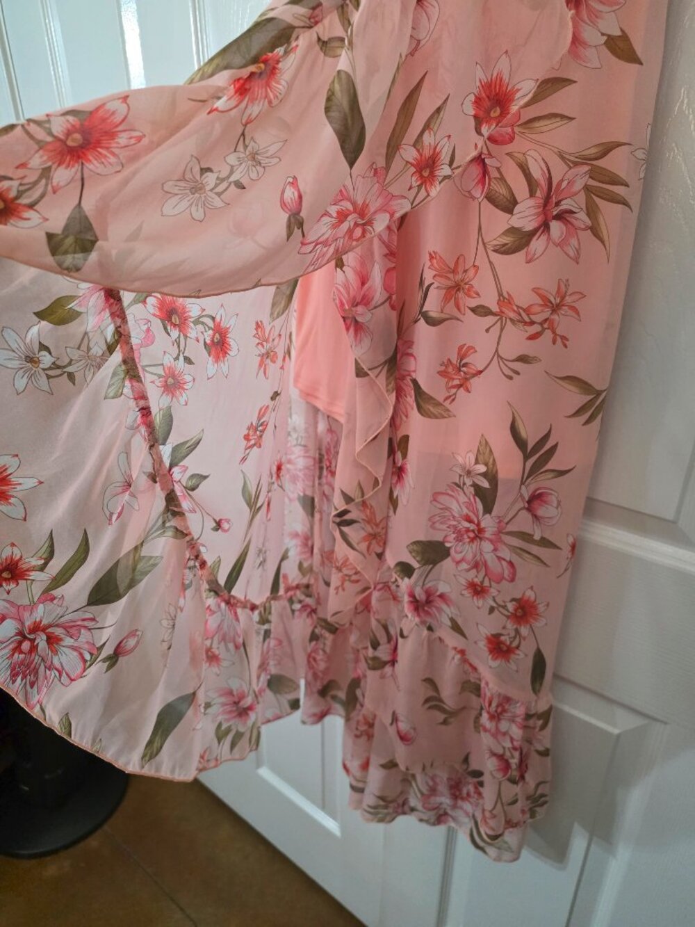 Strapless Ruffle Maxi - Ethereal Floral - Picture 5 of 7